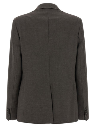 Gray Virgin Wool Two-Piece Suit