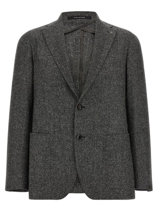 Gray Virgin Wool Blazer
