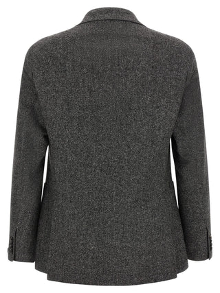 Gray Virgin Wool Blazer