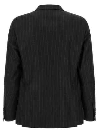Gray Virgin Wool Two-Piece Suit