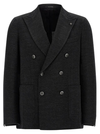 Gray Polyester Blazer