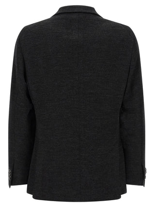 Gray Polyester Blazer