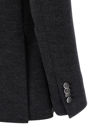 Gray Polyester Blazer