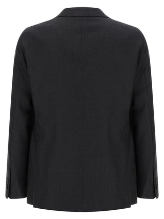 Gray Virgin Wool Two-Piece Suit