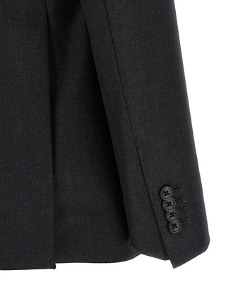 Gray Virgin Wool Two-Piece Suit