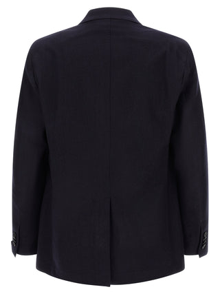 Blue Virgin Wool Two-Piece Suit