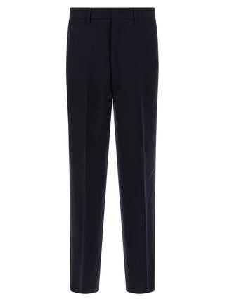 Blue Virgin Wool Two-Piece Suit