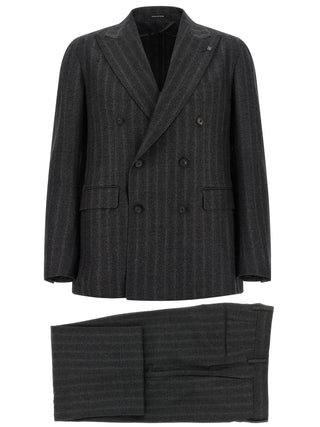Gray Virgin Wool Two-Piece Suit