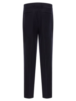 Blue Virgin Wool Two-Piece Suit