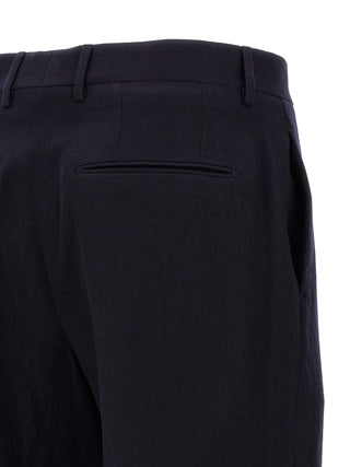 Blue Virgin Wool Two-Piece Suit