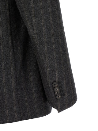 Gray Virgin Wool Two-Piece Suit