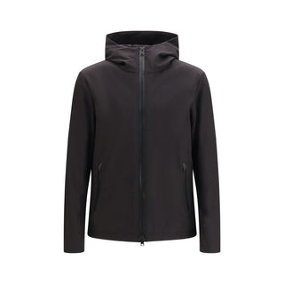 Black Polyester Shell Jacket
