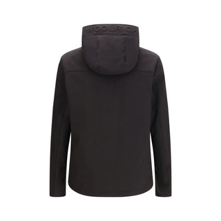 Black Polyester Shell Jacket