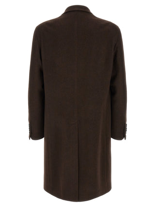 Brown Virgin Wool Coat