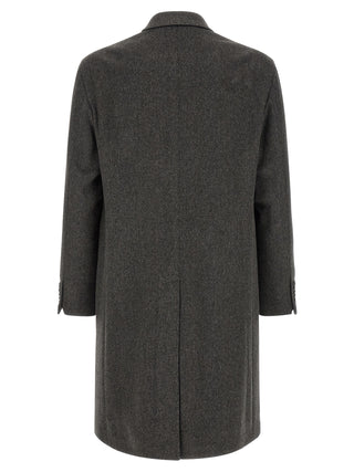 Gray Virgin Wool Coat