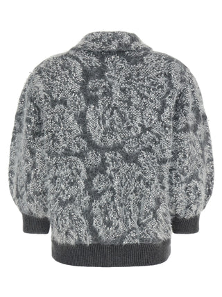 Gray Wool Cardigan