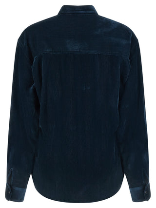Blue Viscose Blouse