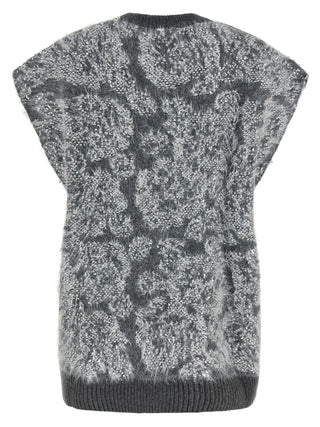 Gray Wool Cardigan
