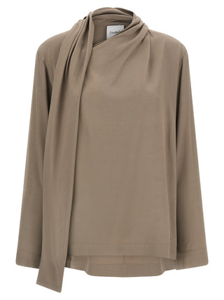 Gray Viscose Blouse