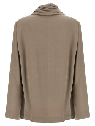 Gray Viscose Blouse