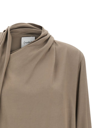 Gray Viscose Blouse