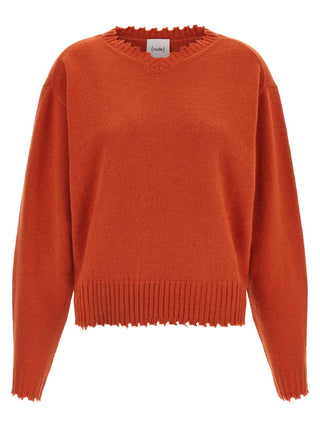 Orange Cashmere Cardigan