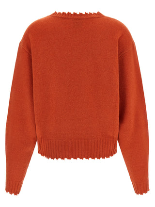 Orange Cashmere Cardigan