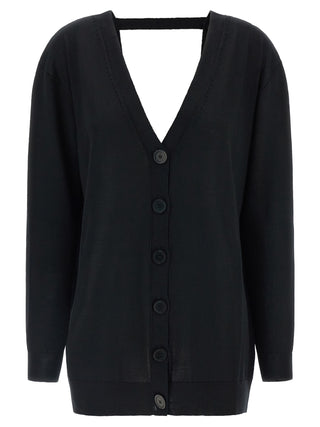 Black Wool Cardigan