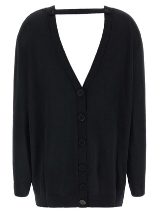 Black Wool Cardigan