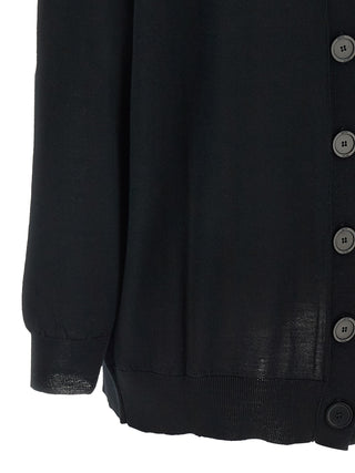 Black Wool Cardigan