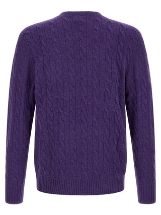 Purple Wool Cardigan