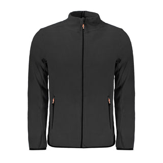 Black Polyester Men's Sweatshirt