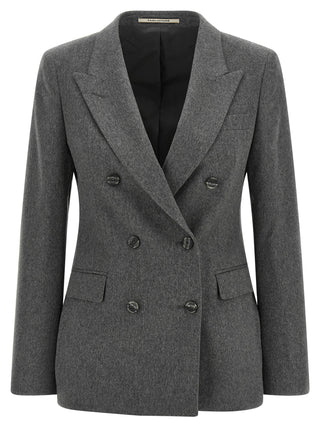Gray Cashmere Blazer