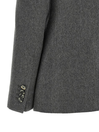 Gray Cashmere Blazer