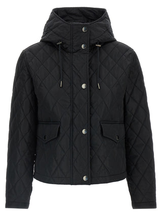 Black Polyamide Full-Length Jacket