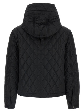 Black Polyamide Full-Length Jacket