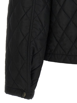 Black Polyamide Full-Length Jacket