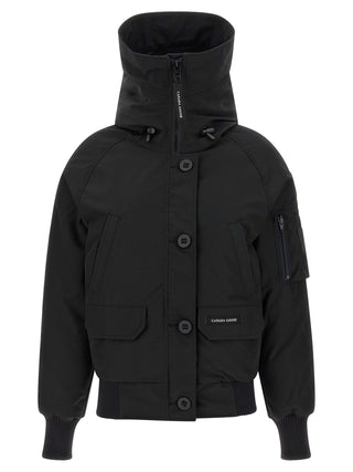 Black Polyester Bomber