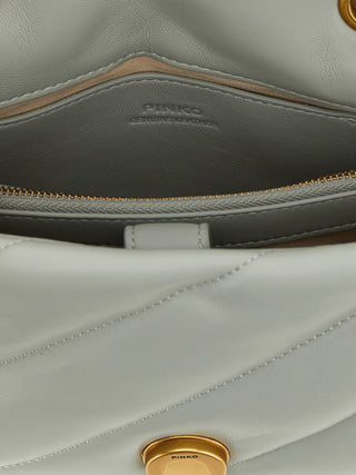 Gray Lamb Fur Crossbody Bag