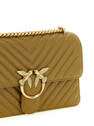 Bicolor Lambskin Crossbody Bag