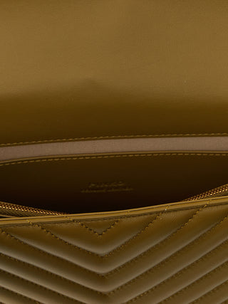 Bicolor Lambskin Crossbody Bag