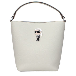 Gray Leather Handbag