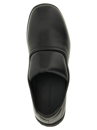 Black Calfskin Slip-On Loafers