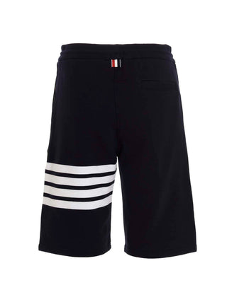 Blue Cotton Bermuda Shorts