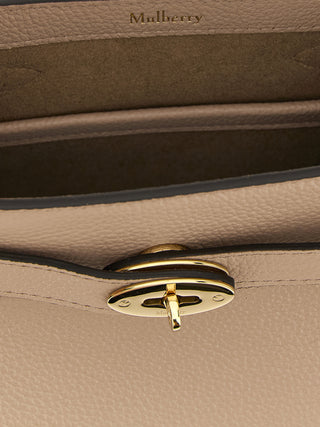 Gray Calfskin Crossbody Bag