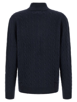Blue Wool Cardigan