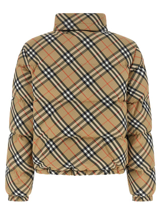 Beige Polyester Full-Length Jacket