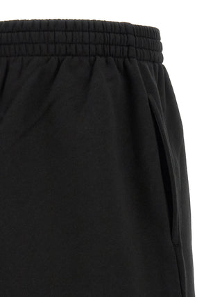 Black Cotton Bermuda Shorts