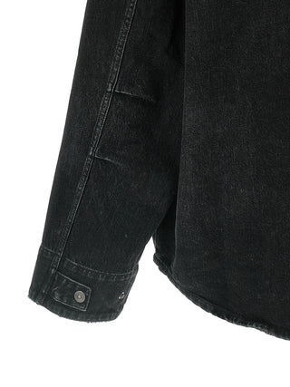 Black Cotton Denim Jacket
