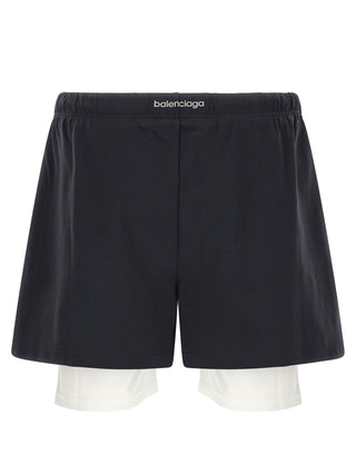 Bicolor Polyamide Bermuda Shorts